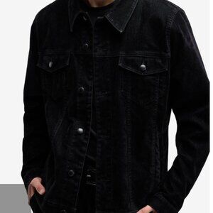 Seven Jeans - PERFECT TRUCKER JACKET in Black Denim - Made in LA - Size Men's M
